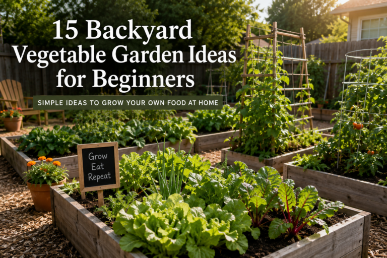 15 Backyard Vegetable Garden Ideas for Beginners