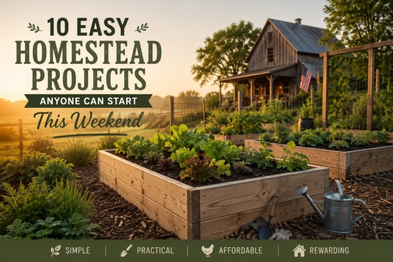 10 Easy Homestead Projects Anyone Can Start This Weekend